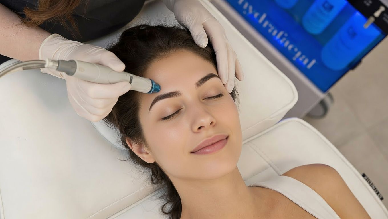 Hydrafacial (вакуумный гидропилинг) весной 